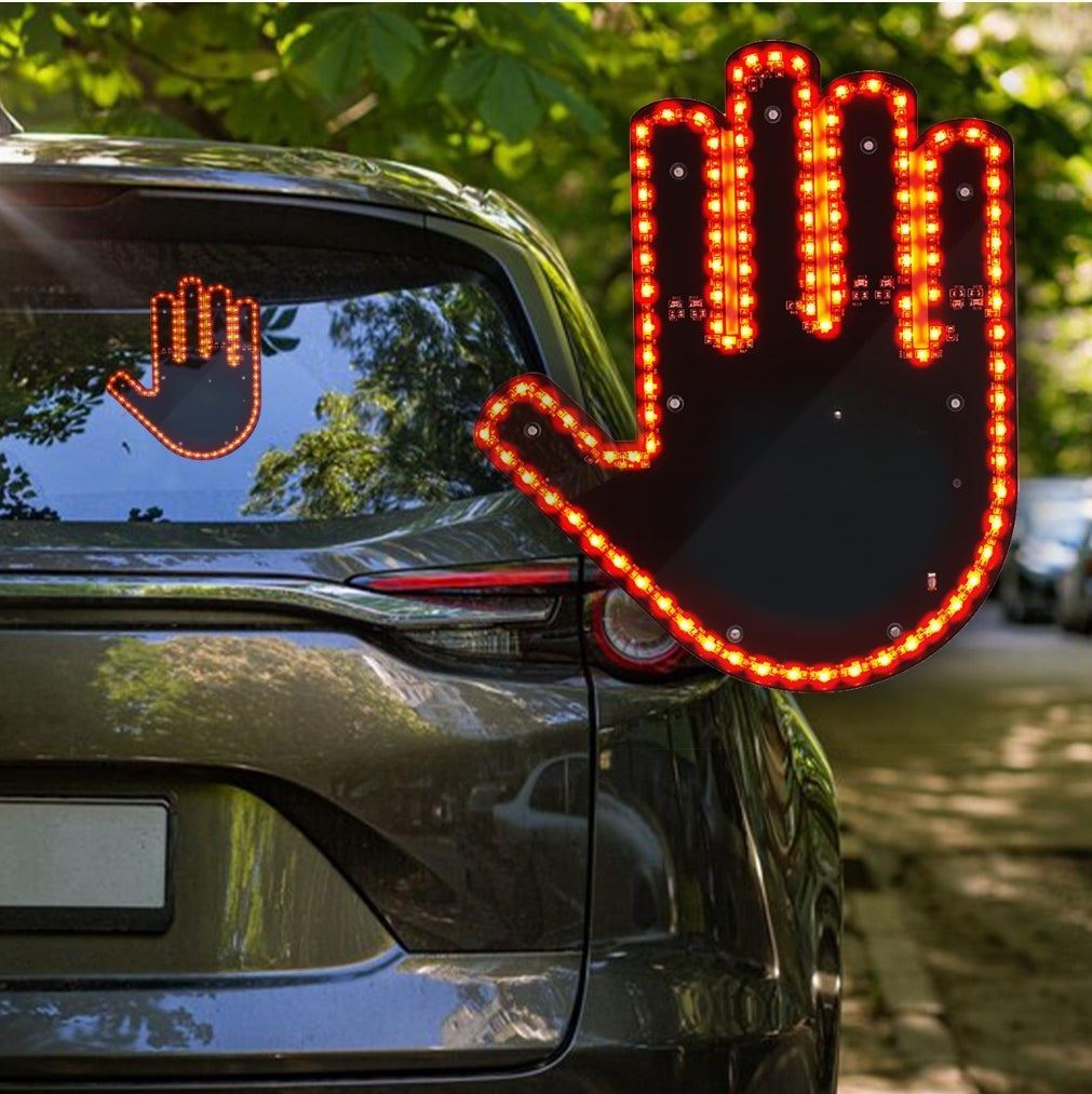 Skywin Hand Gesture Car Light Vehicle Accessories - Orange Cool